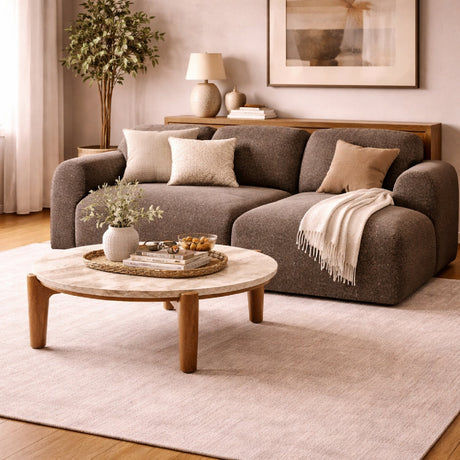 Modern European furniture - End Seater Sofa with Footstool  - www.oroa.com
