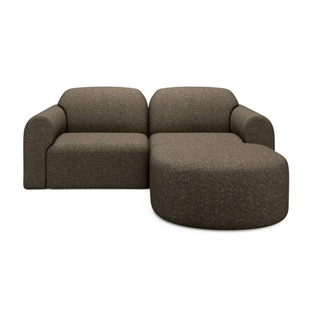 Modern European furniture - End Seater Sofa with Semi-Circle Footstool - www.oroa.com