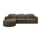 Modern European furniture - Modular Sofa with Semi - Circle Footstool - www.oroa.com