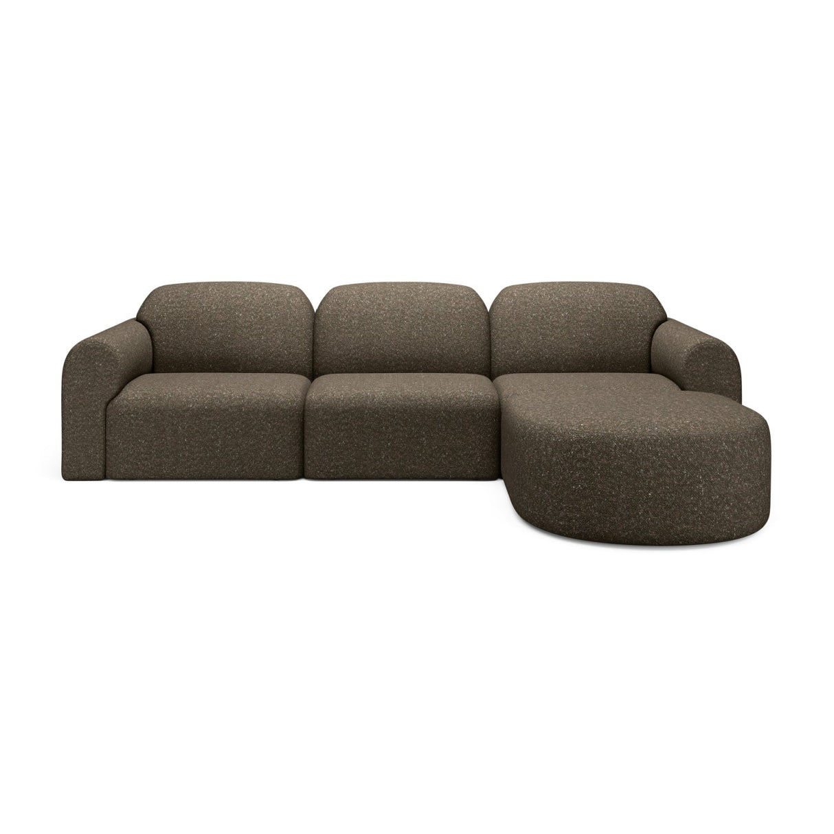 Modern European furniture - Modular Sofa with Semi - Circle Footstool - www.oroa.com