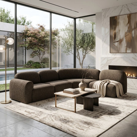 Modern or European furniture - Curved Modular Sofa Set - www.oroa.com