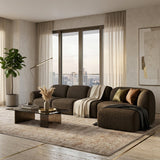 Modern European furniture - Curved Modular Sofa with Stool - www.oroa.com