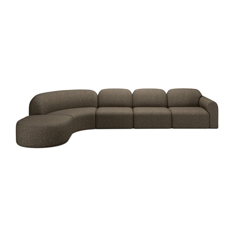 Modern European furniture - Modular Sofa Set with Semi-Circle Stool - www.oroa.com