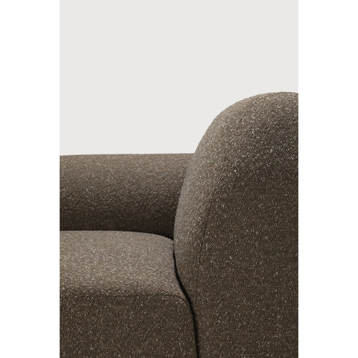 Modern European furniture - Curved Sofa with Semi-Circle Footstool - www.oroa.com