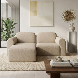   Modern European furniture - End Seater Sofa with Footstool  - www.oroa.com | Oroa.com