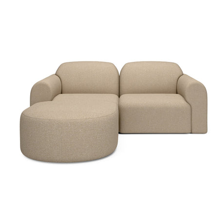 Modern European furniture - End Seater Sofa with Semi-Circle Footstool - www.oroa.com