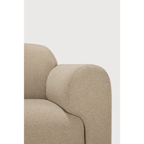 Modern European furniture - End Seater Sofa with Semi-Circle Footstool - www.oroa.com