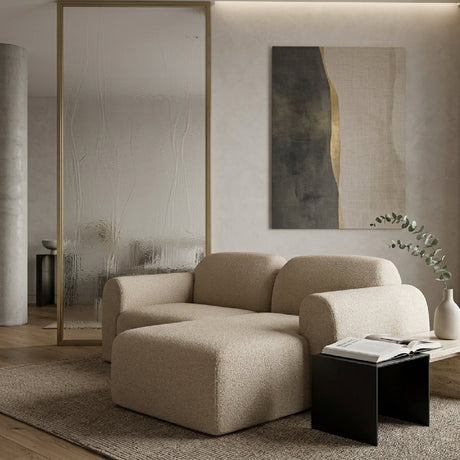 Modern European furniture - End Seater Sofa with Footstool  - www.oroa.com