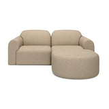 Modern European furniture - End Seater Sofa with Semi-Circle Footstool - www.oroa.com