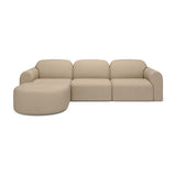Modern European furniture - Modular Sofa with Semi - Circle Footstool - www.oroa.com