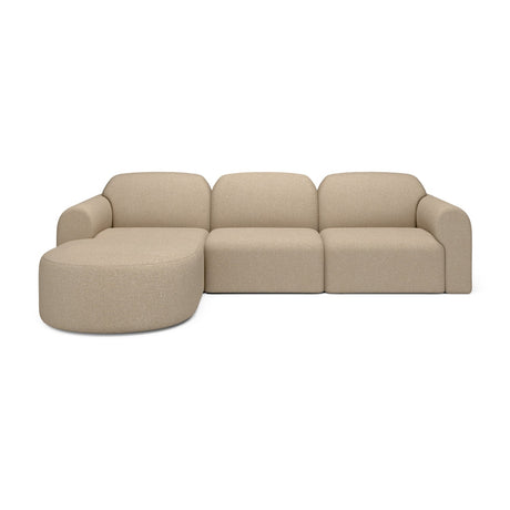Modern European furniture - Modular Sofa with Semi - Circle Footstool - www.oroa.com