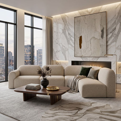 Modern or European furniture - Curved Modular Sofa Set - www.oroa.com