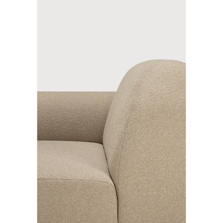 Modern European furniture - Curved Sofa with Semi-Circle Footstool - www.oroa.com