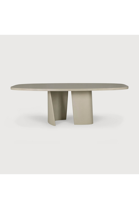 Round Concrete Outdoor Dining Table | Ethnicraft Roller Max | Oroa.com