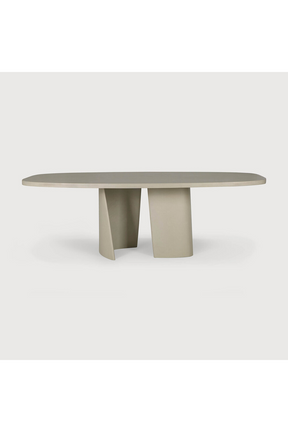 Round Concrete Outdoor Dining Table | Ethnicraft Roller Max | Oroa.com