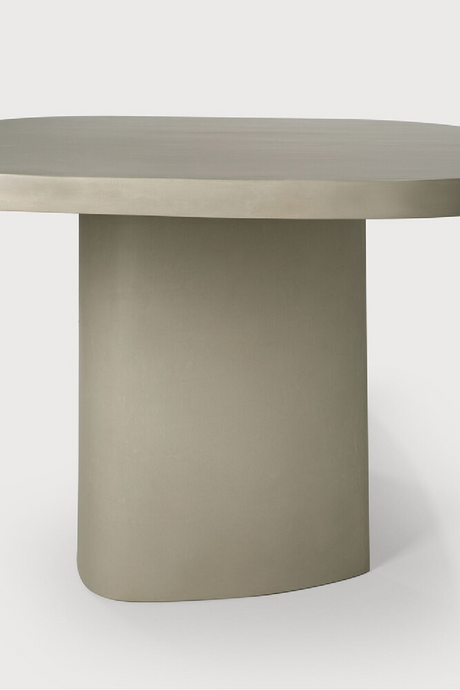 Round Concrete Outdoor Dining Table | Ethnicraft Roller Max | Oroa.com