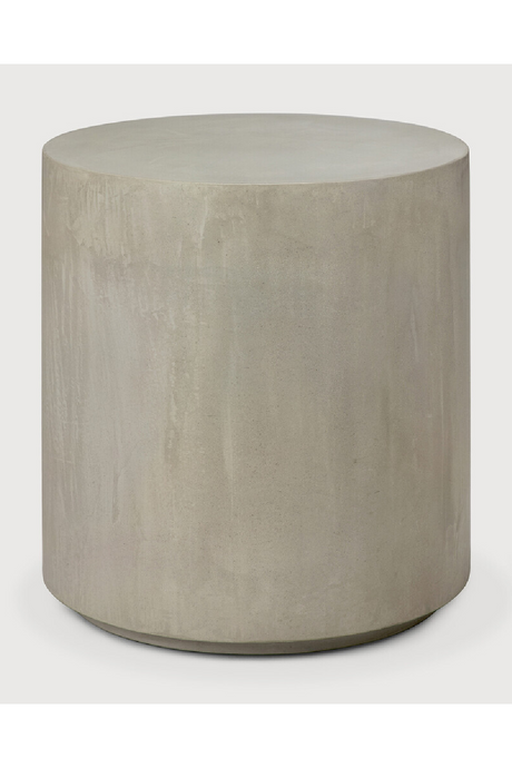 Round Concrete Outdoor Side Table | Ethnicraft Elements | Oroa.com
