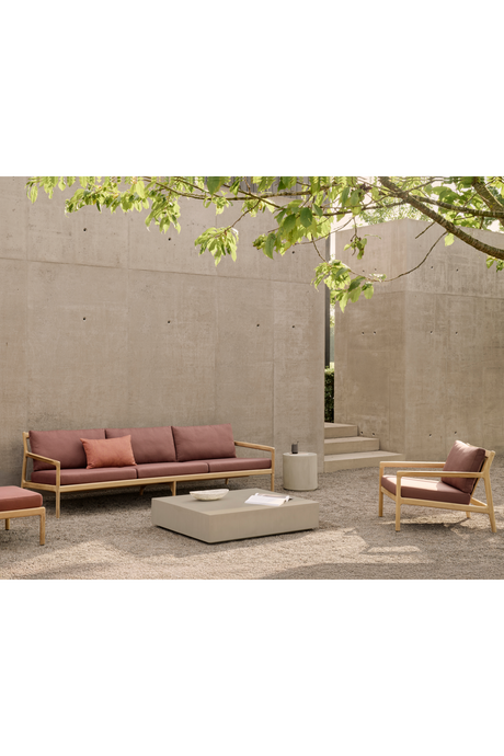 Round Concrete Outdoor Side Table | Ethnicraft Elements | Oroa.com