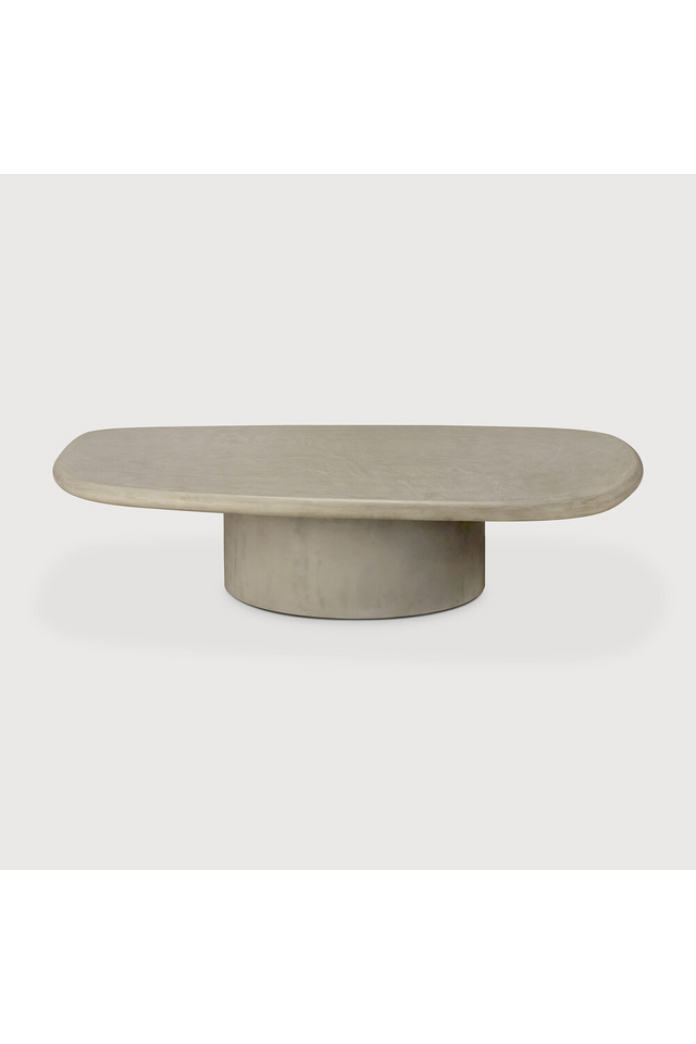 Pebble-Shaped Concrete Outdoor Coffee Table | Ethnicraft Elements | Oroa.com
