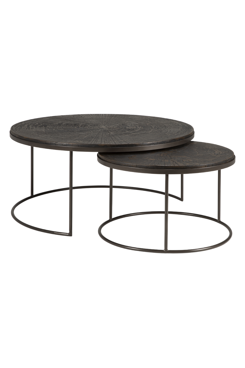 Minerals Round Nesting Coffee Tables (2) | Ethnicraft | Oroa.com