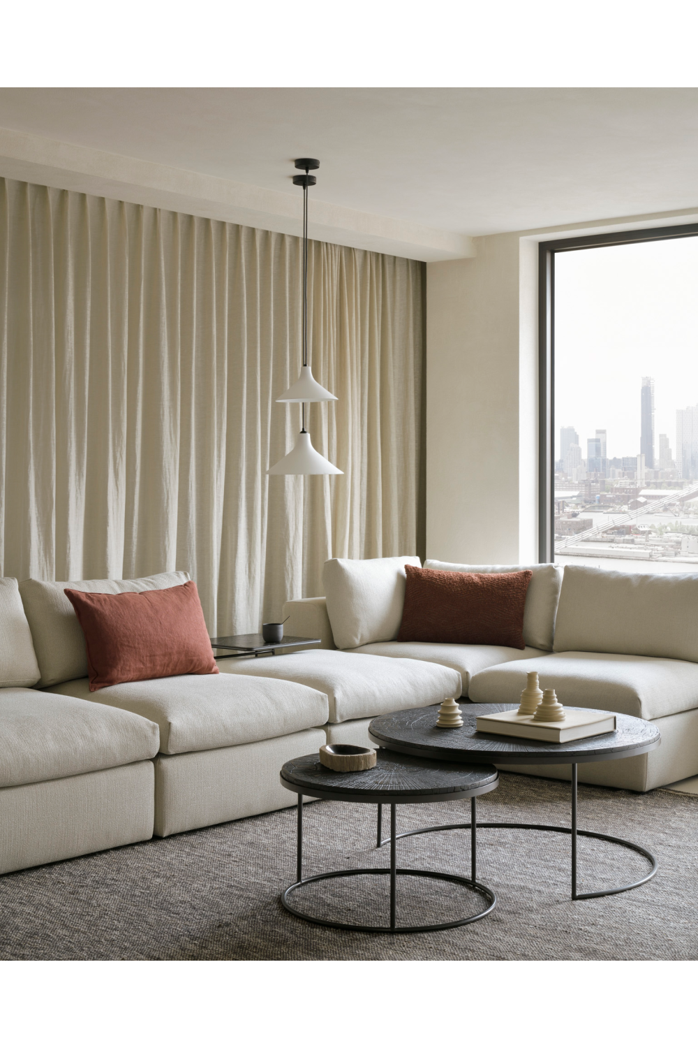 Minerals Round Nesting Coffee Tables (2) | Ethnicraft | Oroa.com