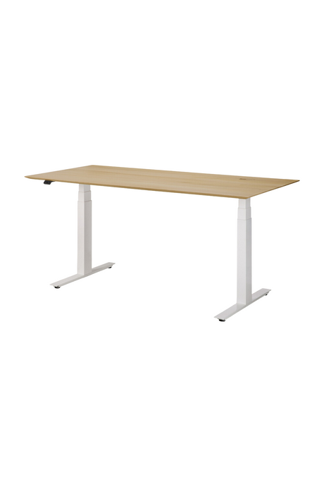 Oak Adjustable Desk L | Ethnicraft Bok | Oroa.com