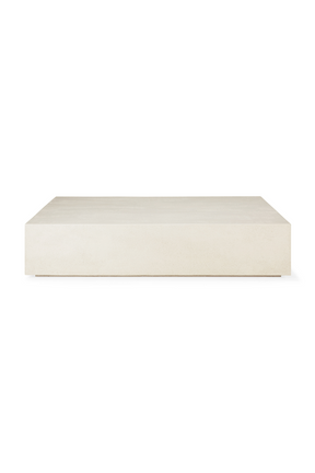 White Rectangular Coffee Table | Ethnicraft Elements | Oroa.com