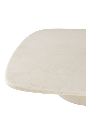 White Pebble-Shaped Coffee Table | Ethnicraft Element | Oroa.com