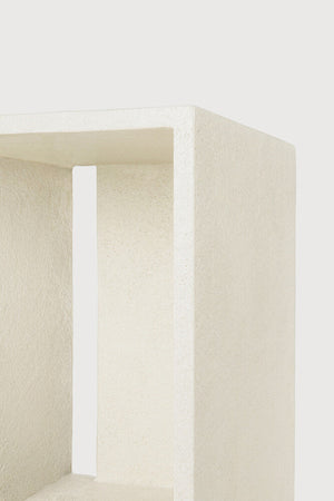 White Microcement Bedside Table | Ethnicraft Elements | Oroa.com