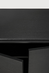 2-Door Wooden Black Oak Sideboard | Ethnicraft Monolit | Oroa.com