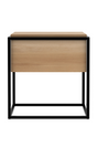 Oak Minimalistic Nightstand | Ethnicraft Monolit | OROA.com