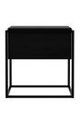 Black Oak Minimalist Nightstand | Ethnicraft Monolit | OROA.com
