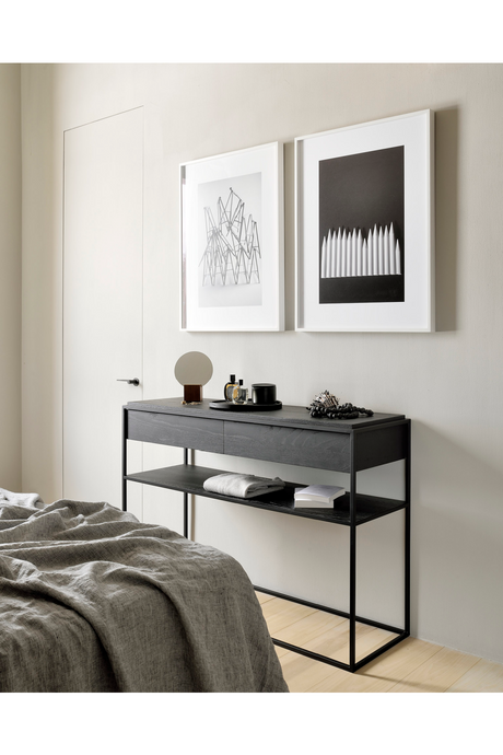 Rectangular 2-Drawer Console Table | Ethnicraft | OROA.com