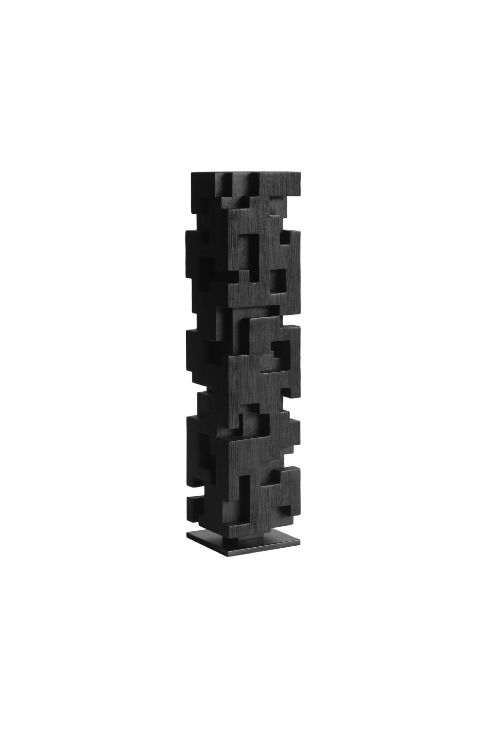 Black Teak Decorative Object | Ethnicraft Colonne | Oroa.com