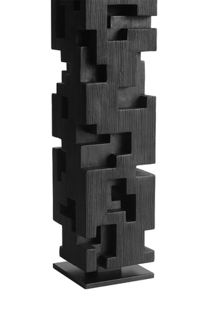 Black Teak Decorative Object | Ethnicraft Colonne | Oroa.com