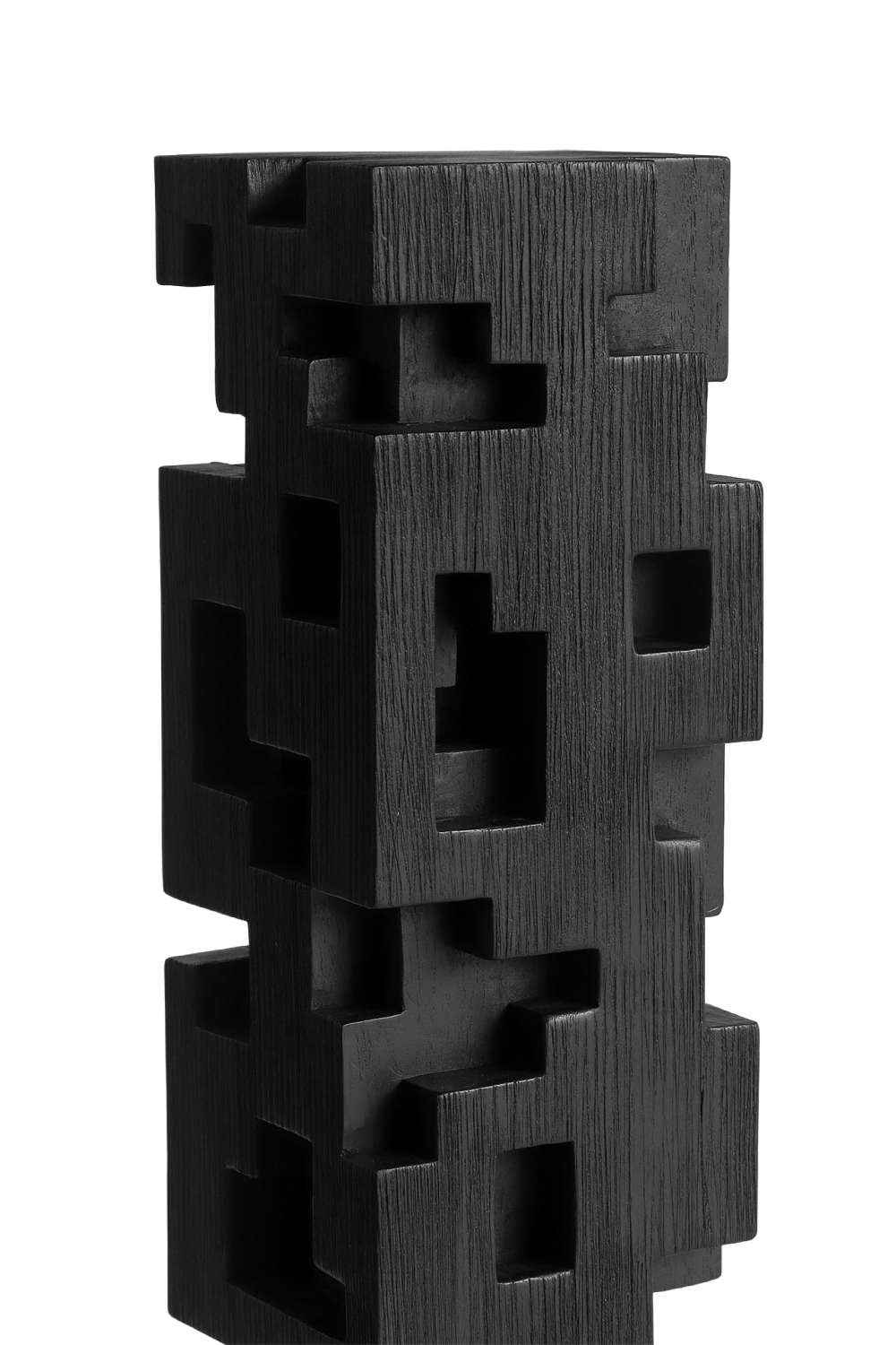 Black Teak Decorative Object | Ethnicraft Colonne | Oroa.com