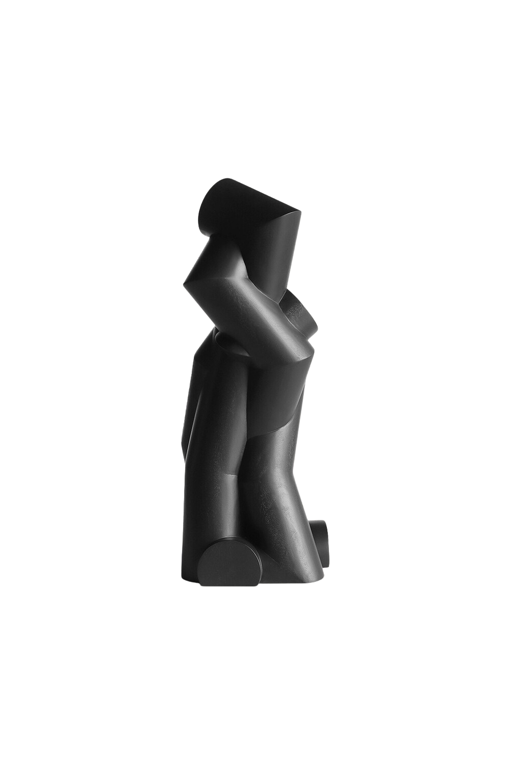 Carved Black Mahogany Sculpture | Ethnicraft Pipe #4 | Oroa.com