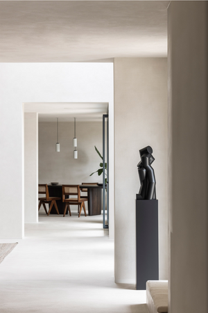 Carved Black Mahogany Sculpture | Ethnicraft Pipe #4 | Oroa.com