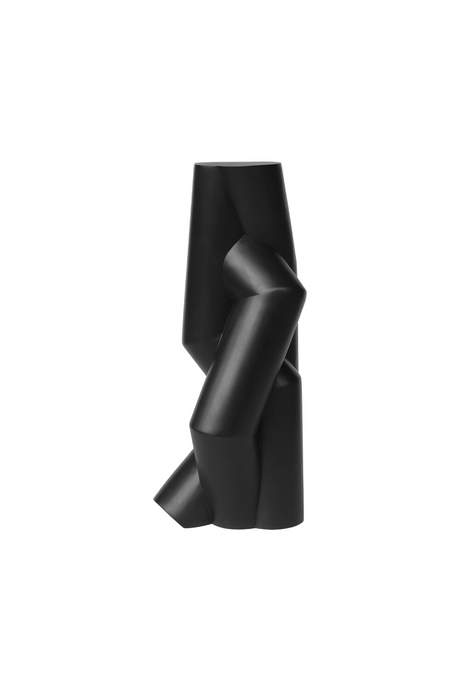 Black Mahogany Carved Deco Object | Ethnicraft Pipe #5 | Oroa.com