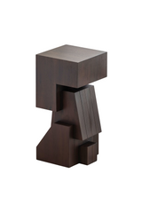 Mahogany Abstract Sculpture | Ethnicraft Brutal Monument #4 | Oroa.com