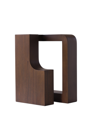 Geometric Mahogany Sculpture | Ethnicraft Blok | Oroa.com