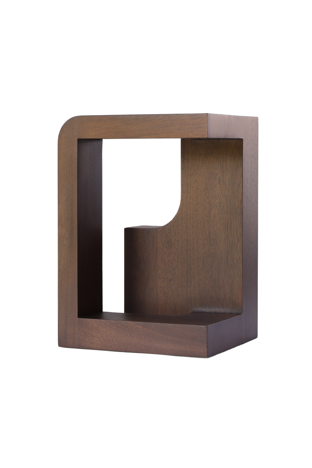 Geometric Mahogany Sculpture | Ethnicraft Blok | Oroa.com