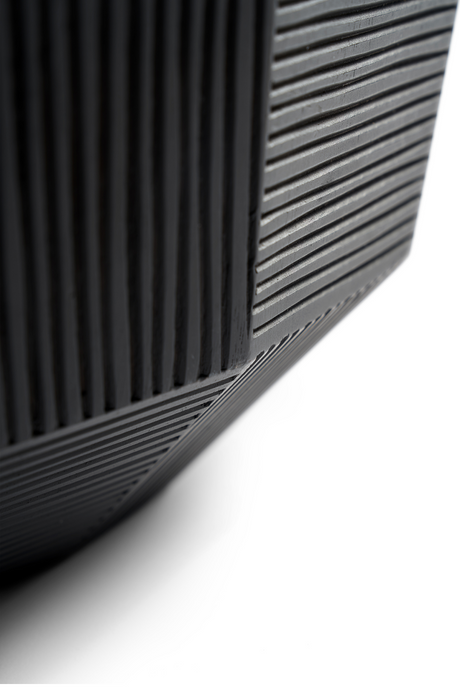 Black Mahogany Modern Bowl | Ethnicraft Striped | OROA.COM