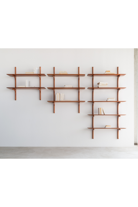Varnished Mahogany Wall Shelf | Ethnicraft PI | Oroa.com
