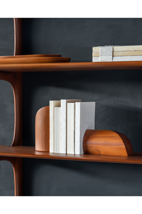 Varnished Mahogany Wall Shelf | Ethnicraft PI | Oroa.com