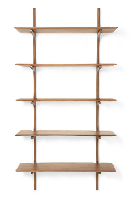 Varnished Mahogany Wall Shelf | Ethnicraft PI | Oroa.com