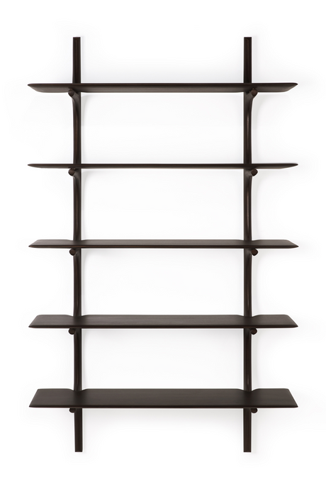 Brown Mahogany Wall Shelf | Ethnicraft PI | Oroa.com