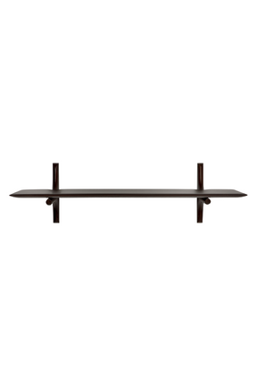 Brown Mahogany Wall Shelf | Ethnicraft PI | Oroa.com