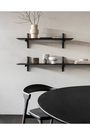 Brown Mahogany Wall Shelf | Ethnicraft PI | Oroa.com