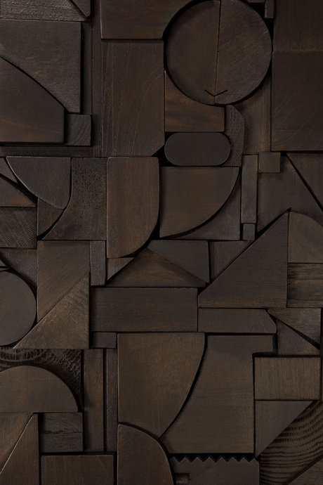 Square Puzzle Wall Art | Ethnicraft Bricks | Oroa.com
